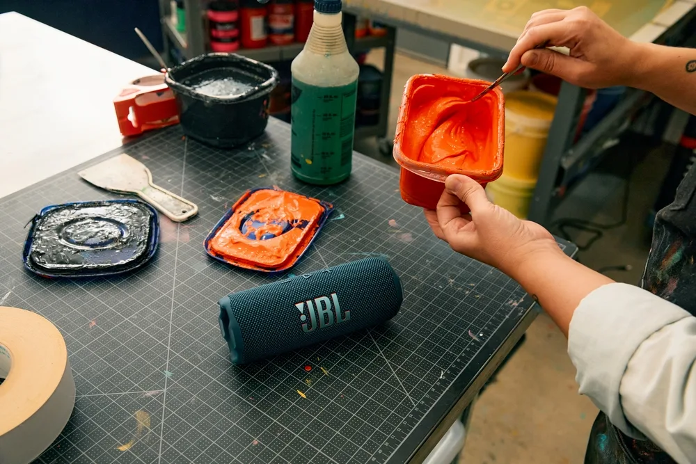 Портативна акустика JBL тканина 182,5х69,5х71,5 мм рожевий