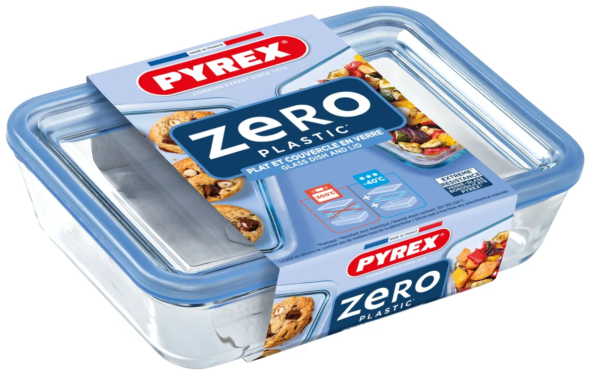 Форма для запікання Pyrex боросилікатне скло 19x14x5 см з кришкою
