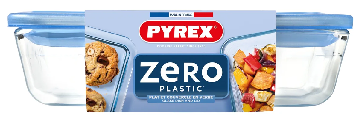 Форма для запікання Pyrex боросилікатне скло 19x14x5 см з кришкою