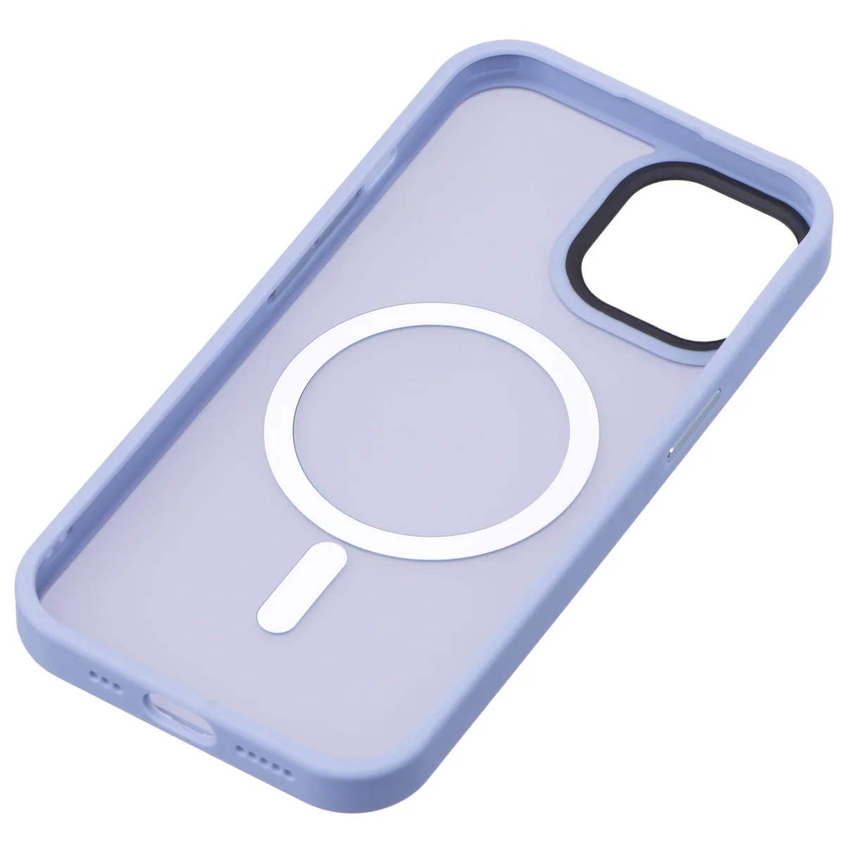 Чохол 2Е Basic для iPhone 15, Soft Touch MagSafe Cover, синій світлий
