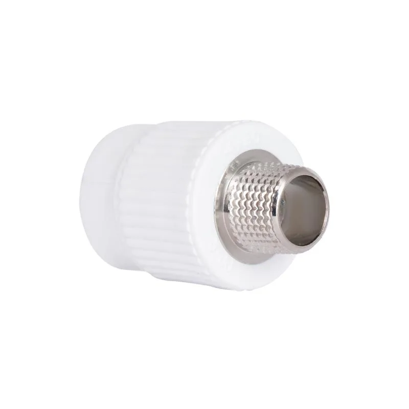 Муфта PPR 25х1/2" Белый Латунь Полифузное сваривание