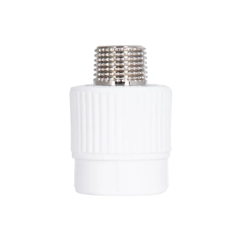 Муфта PPR 25х1/2" Белый Латунь Полифузное сваривание