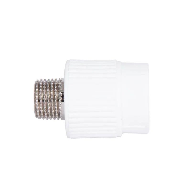 Муфта PPR 25х1/2" Белый Латунь Полифузное сваривание