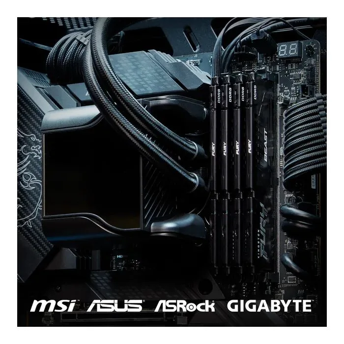 Пам'ять ПК Kingston DDR5 128GB KIT (64GBx2) 5600 FURY Beast