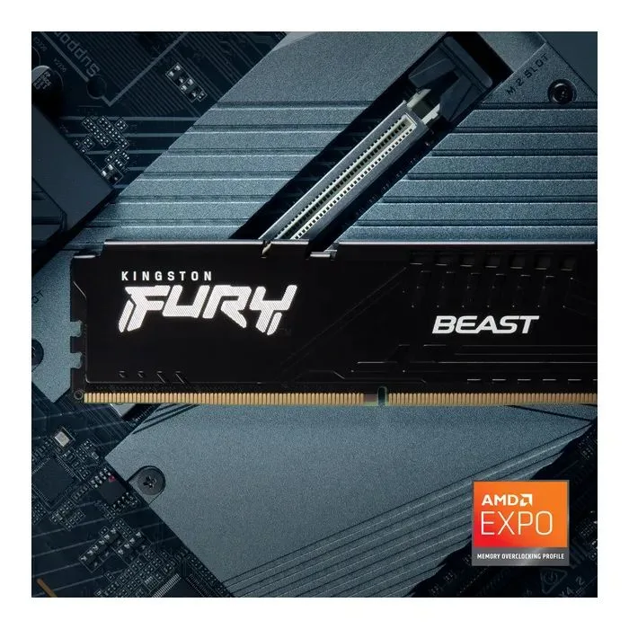 Пам'ять ПК Kingston DDR5 128GB KIT (64GBx2) 5600 FURY Beast