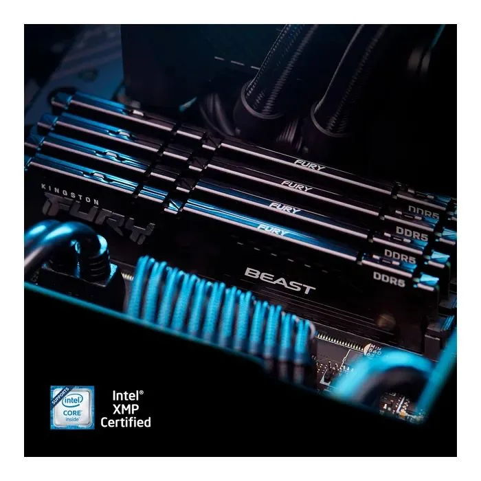 Пам'ять ПК Kingston DDR5 128GB KIT (64GBx2) 5600 FURY Beast