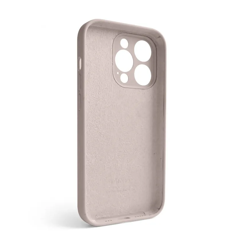 Силіконовий чохол для Apple iPhone 14 Pro  закрита камера  рожевий