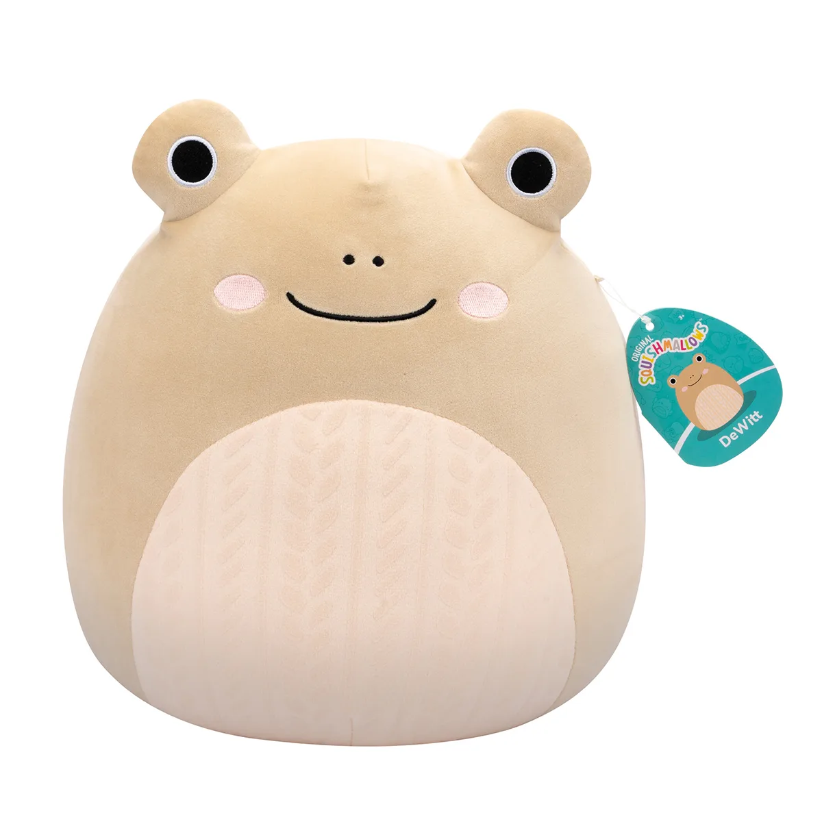 М'яка іграшка Squishmallows поліестер 30 см Жабка Де Вітт