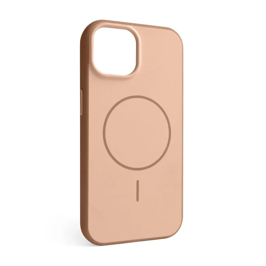 Чохол Soft Matte MagSafe TPU PC для iPhone 15 бежевий