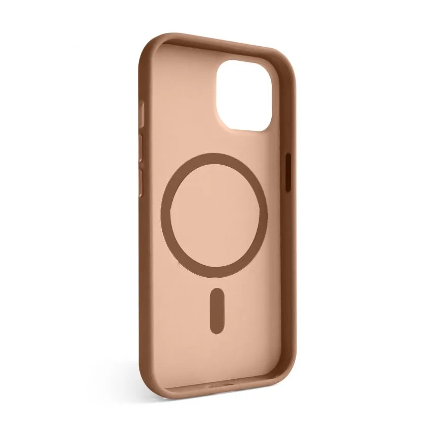 Чохол Soft Matte MagSafe TPU PC для iPhone 15 бежевий