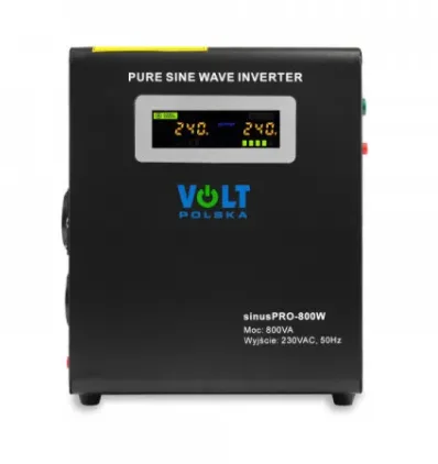 Гібридний ІБП Volt Polska 800W 12V 230V чиста синусоїда 2 розетки
