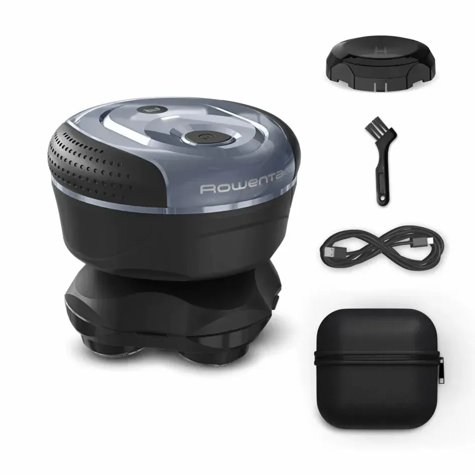 Электробритва Rowenta роторная 5 головок Li-Ion черная синяя Wet & Dry