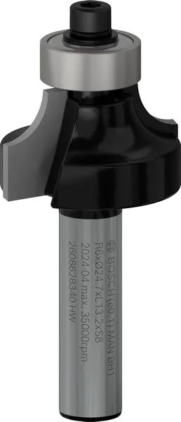 Фреза карнизна Bosch Professional 24,7 мм для заокруглення кромок деревини та абразивних матеріалів