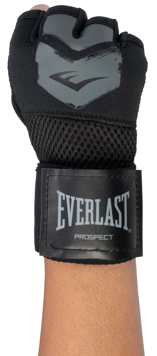 Бінти-рукавички Everlast 100% поліестер S/M чорний сірий для дітей