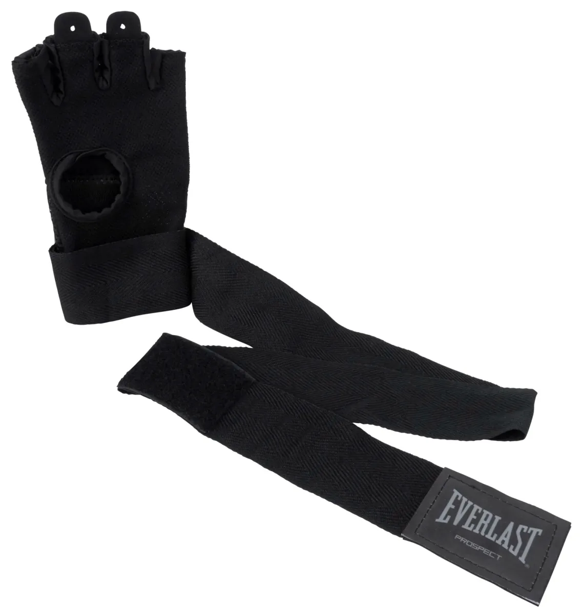 Бінти-рукавички Everlast 100% поліестер S/M чорний сірий для дітей