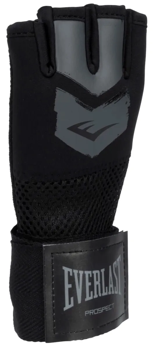 Бінти-рукавички Everlast 100% поліестер S/M чорний сірий для дітей