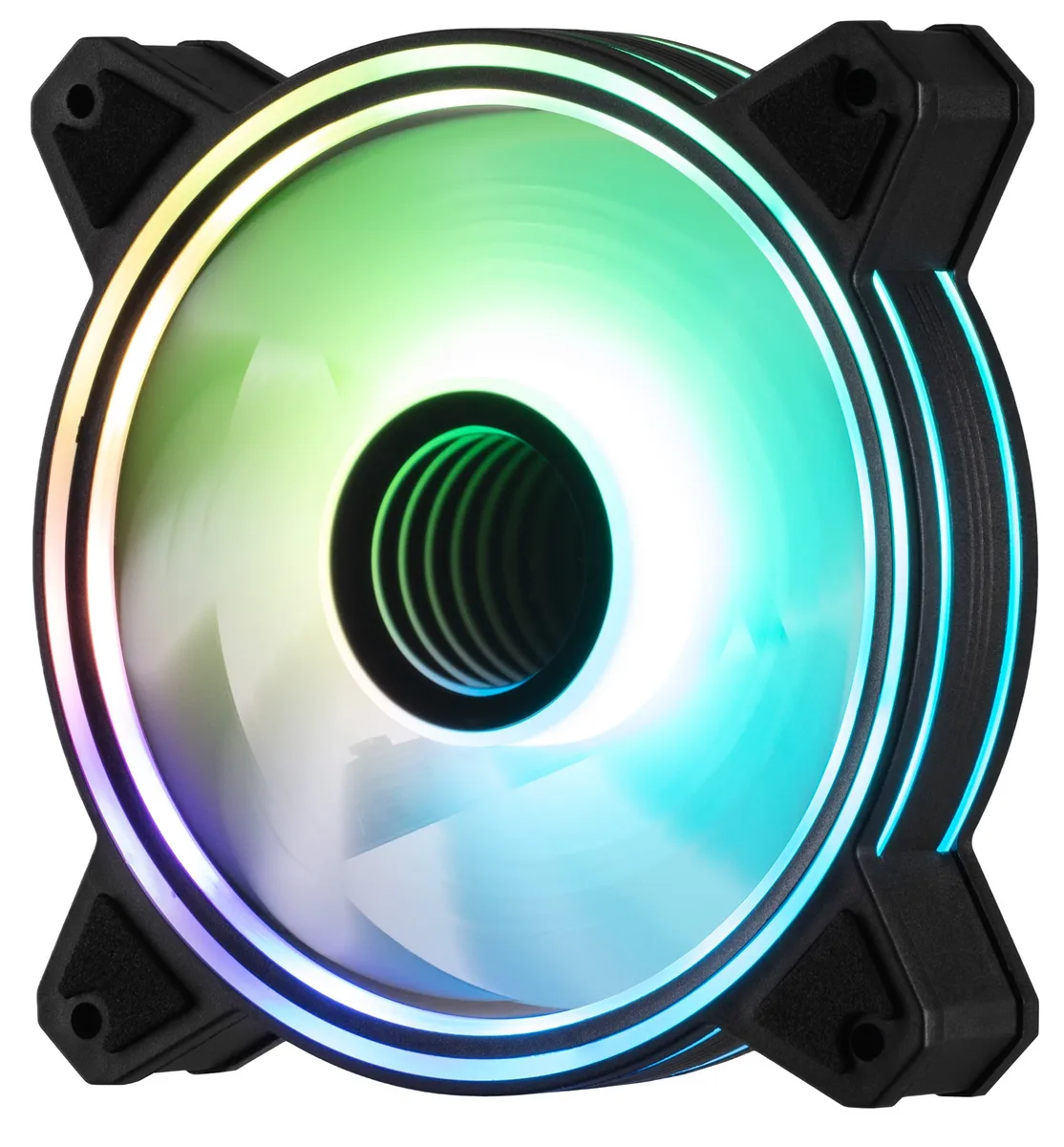 Корпусний вентилятор 2E GAMING Air Cool Infinity M ACF120IMW-ARGB, 120мм, 1200rpm, 3pin, 3pin +5VARGB, 22dBa, чорний