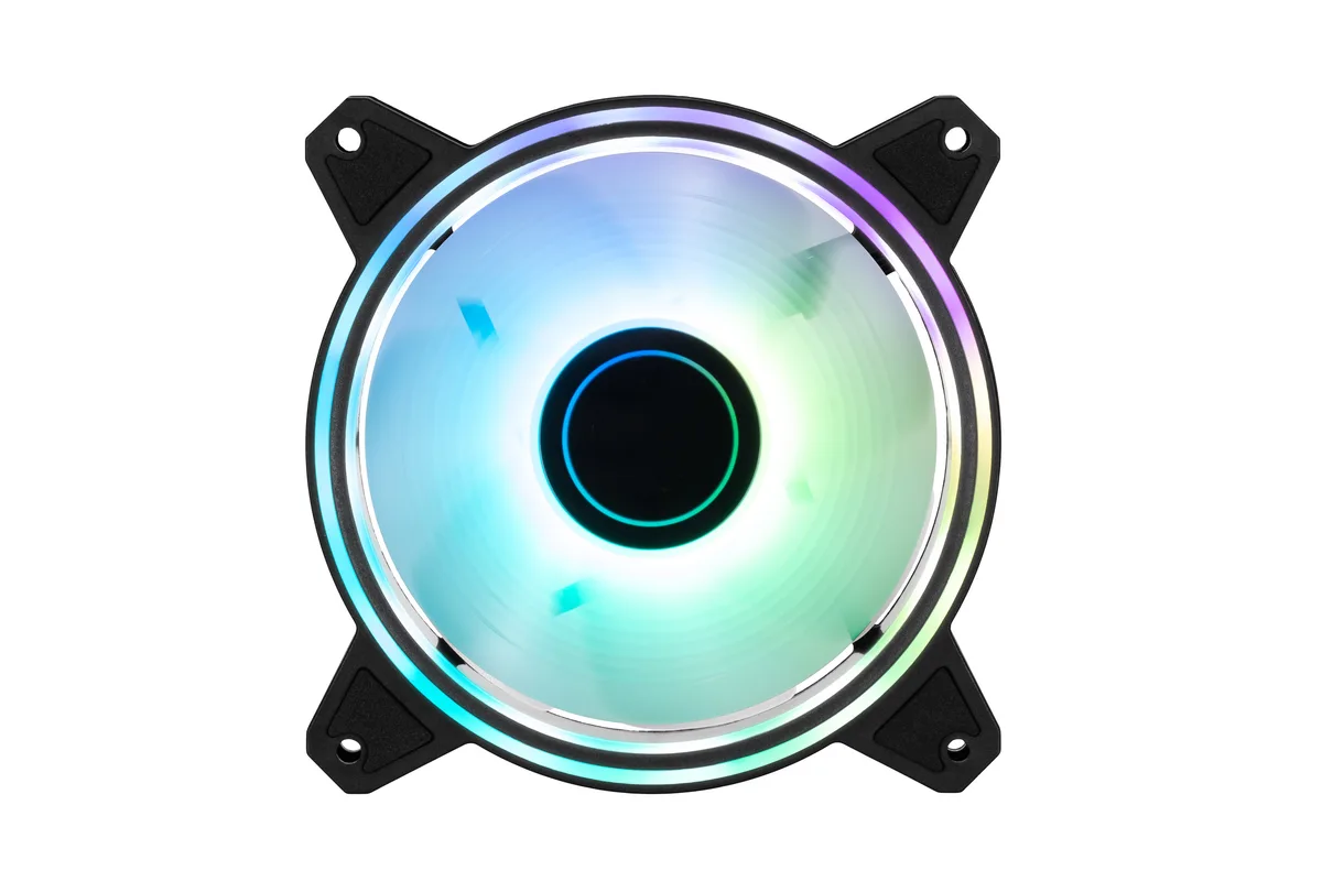 Корпусний вентилятор 2E GAMING Air Cool Infinity M ACF120IMW-ARGB, 120мм, 1200rpm, 3pin, 3pin +5VARGB, 22dBa, чорний