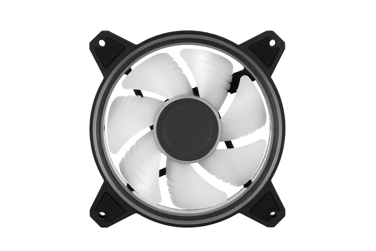 Корпусний вентилятор 2E GAMING Air Cool Infinity M ACF120IMW-ARGB, 120мм, 1200rpm, 3pin, 3pin +5VARGB, 22dBa, чорний