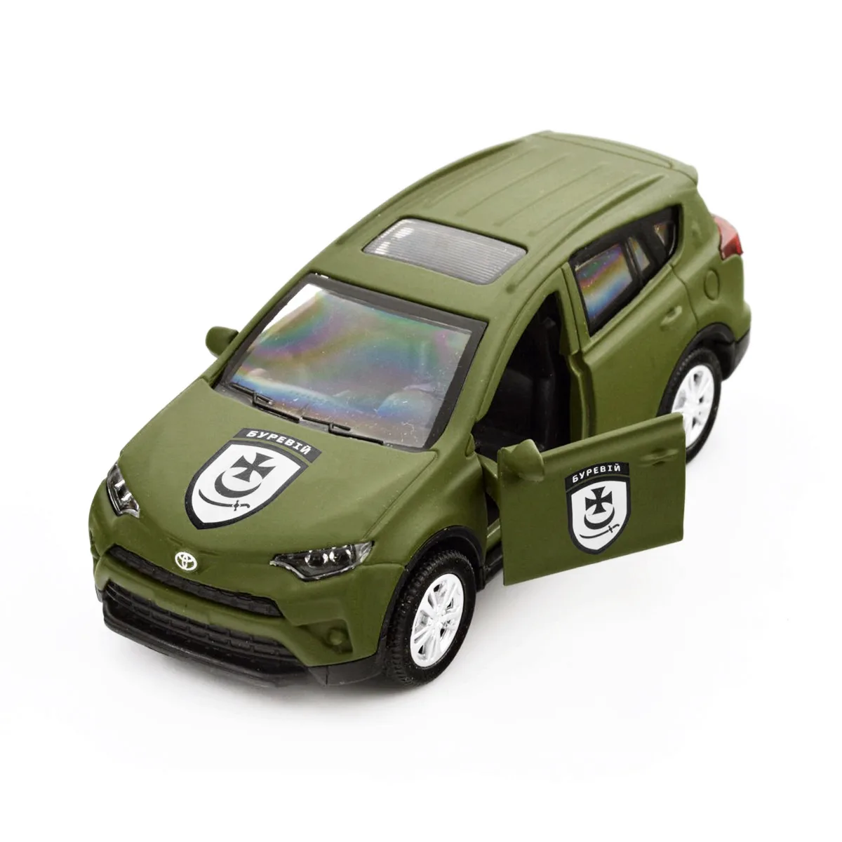 Автомодель TechnoDrive метал 12,5х5,5х4,5 см Шеврони Героїв Буревій