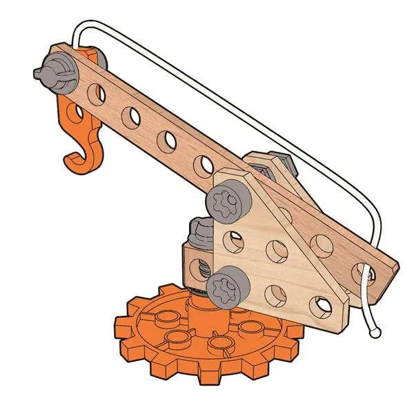 Конструктор Hape різнокольоровий пластик 57 деталей з підсвіткою