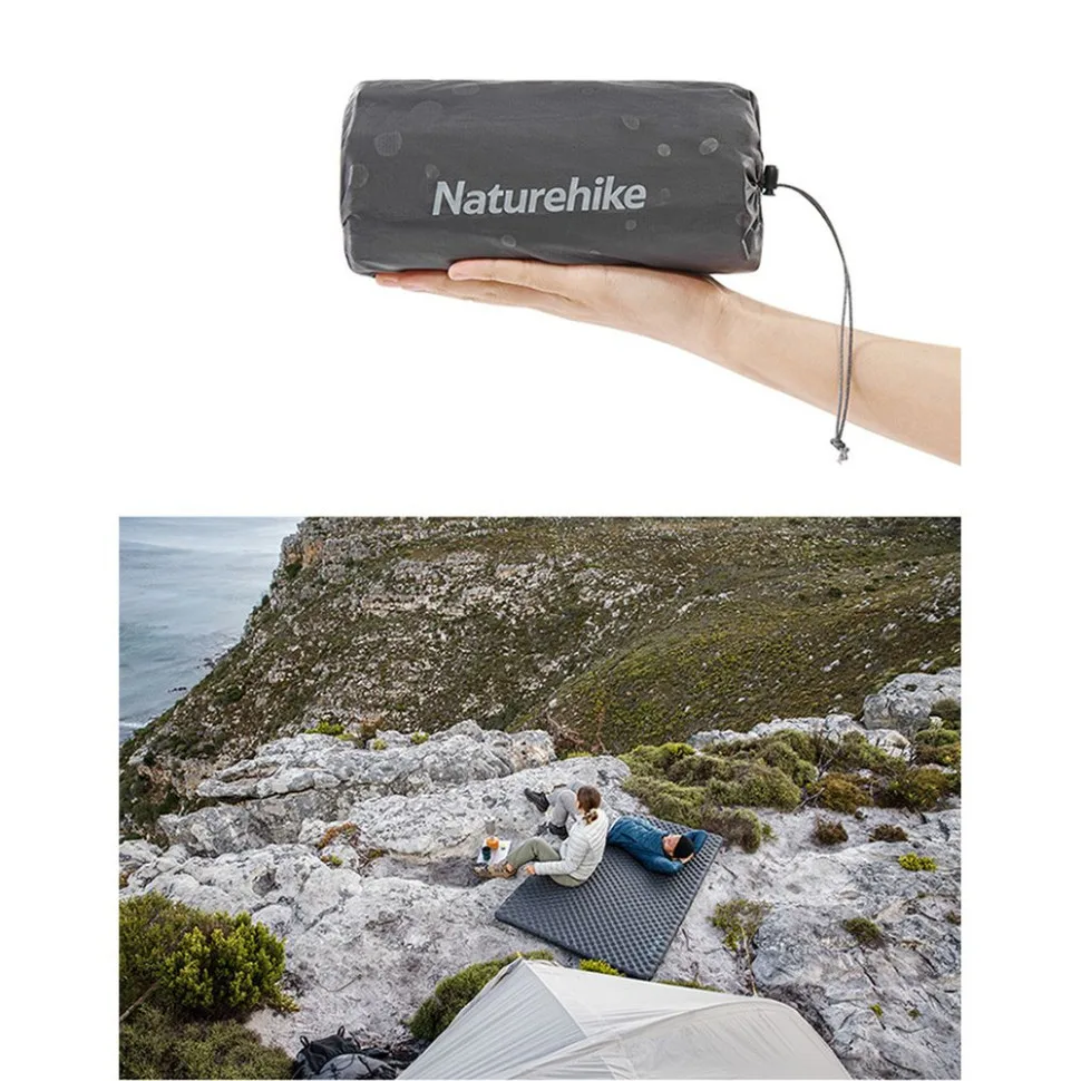 Матрац надувний туристичний Naturehike нейлон 183x64x7 см зелений