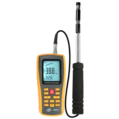 Термоанемометр GM8903 0,3-30 м/с 0-45°C пластик 164х77х36 мм сірий