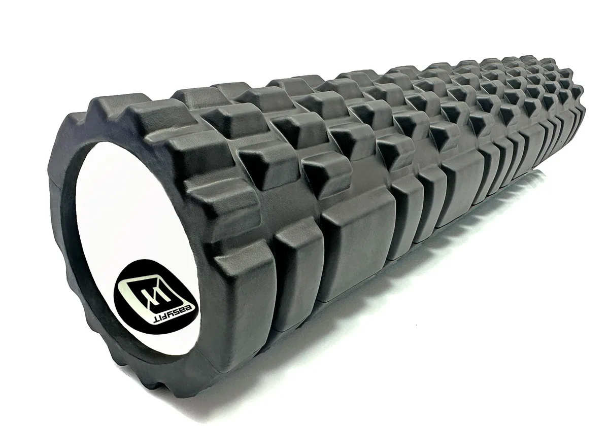 Масажний ролер EasyFit EVA 60 см чорний