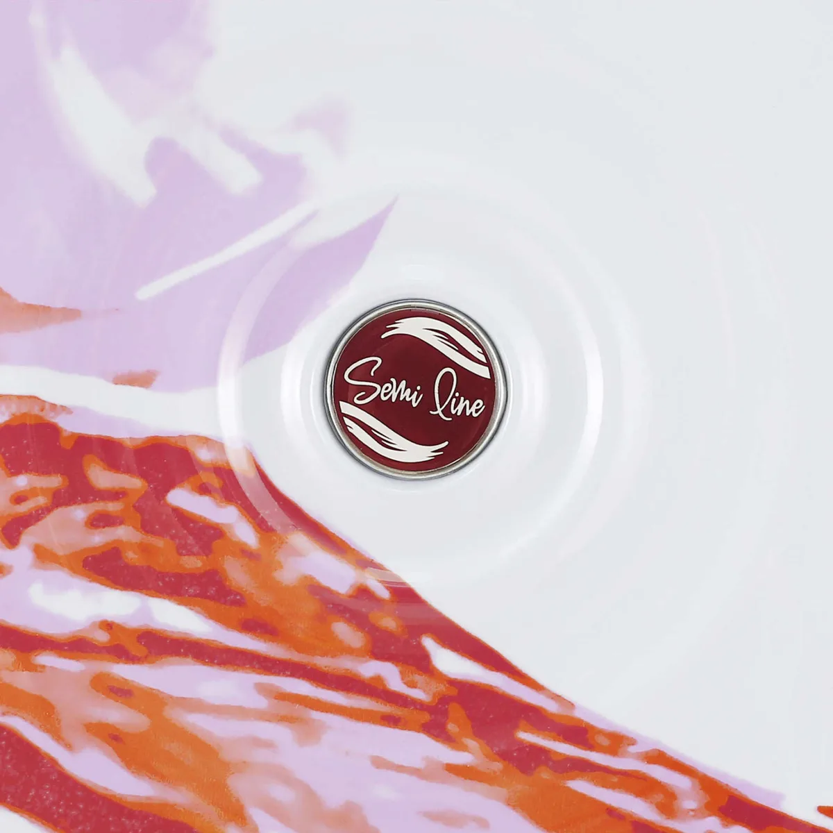 Валіза полікарбонат великий 28 дюймів біла червона