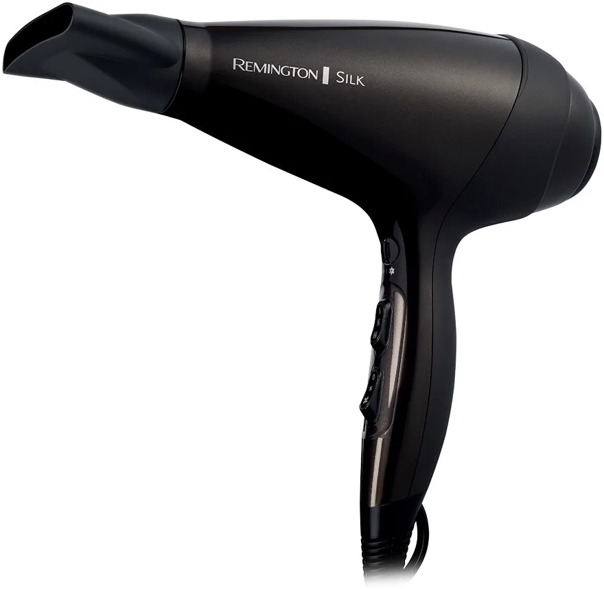 Фен Remington Silk, 2400 Вт, 3 скорости, диффузор, ионизация, холодный обдув, коричневый