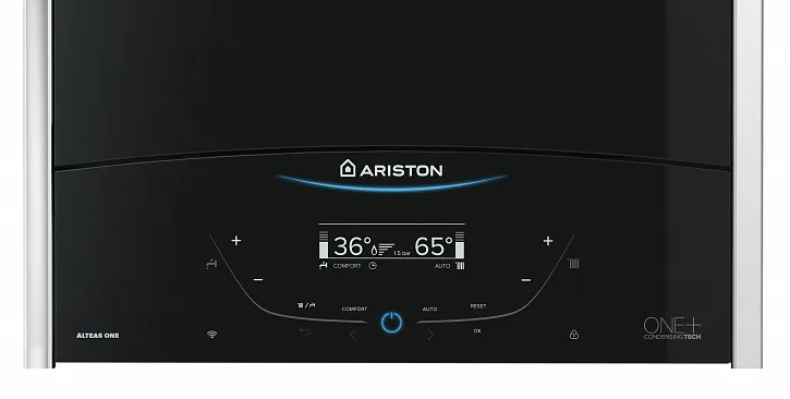 Газовый котел Ariston ALTEAS ONE+ NET 24, конденсационный, двухконтурный, 24 кВт, с Wi-Fi подключением