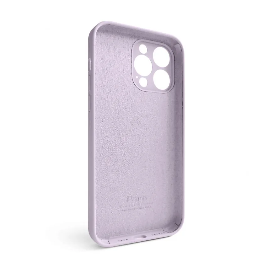 Чохол Silicone Case для iPhone 14 Pro Max силіконовий фіолетовий закрита камера