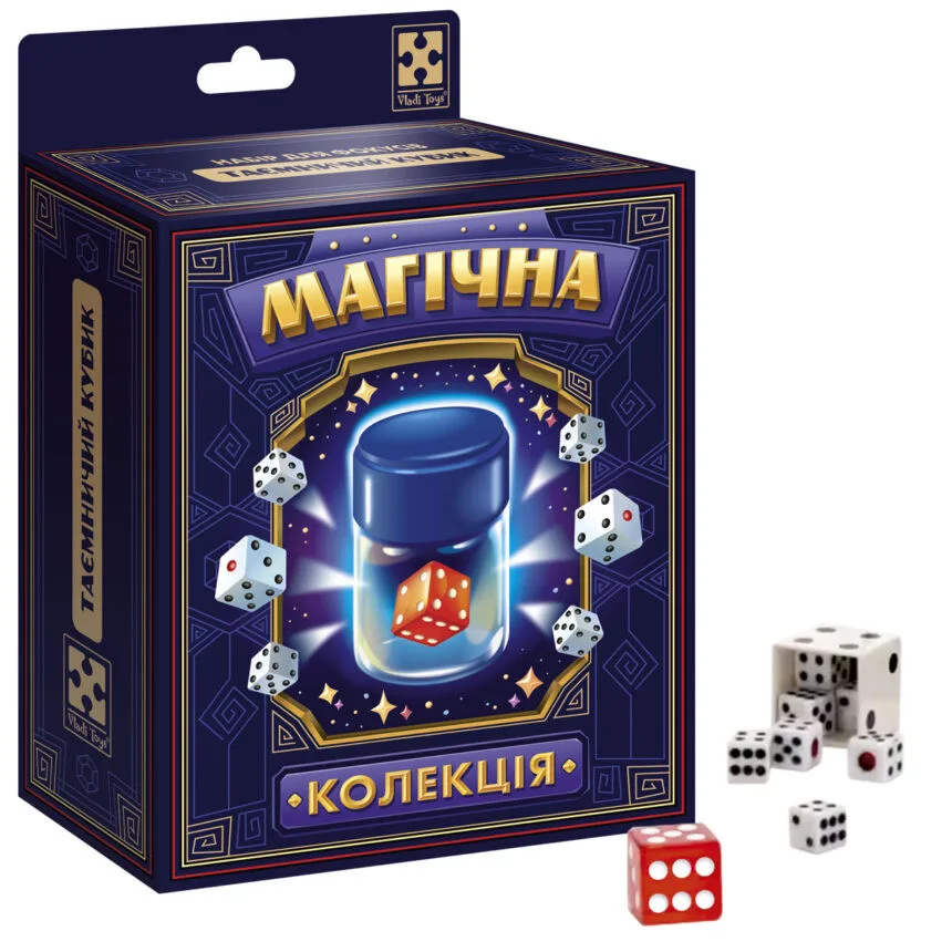 Набор для фокуса Vladi Toys полый кубик 8 см белый красный 10 предметов