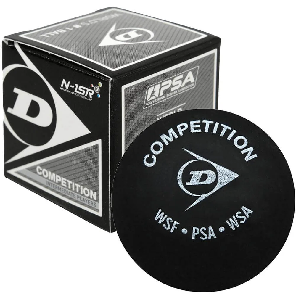 М'яч для сквошу Dunlop гума дорослий чорний жовтий