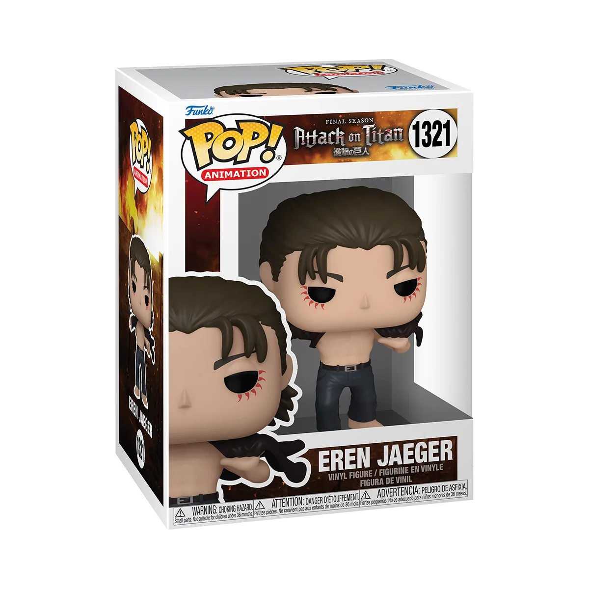 Ігрова фігурка Funko POP! вініл 11,4 см Ерен Йегер