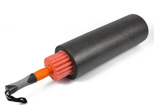 Масажний ролик EasyFit EVA 45 см Чорний-оранжевий 3 в 1