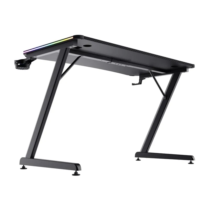 Стіл Trust GXT 709W LUMINUS, (120х74см), RGB, чорний