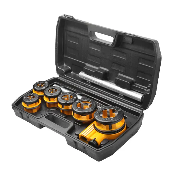 Набір плашок і мітчиків Tolsen Профі, 1/4", 3/8", 1/2", 3/4", 1", 5/4", 9 одиниць.