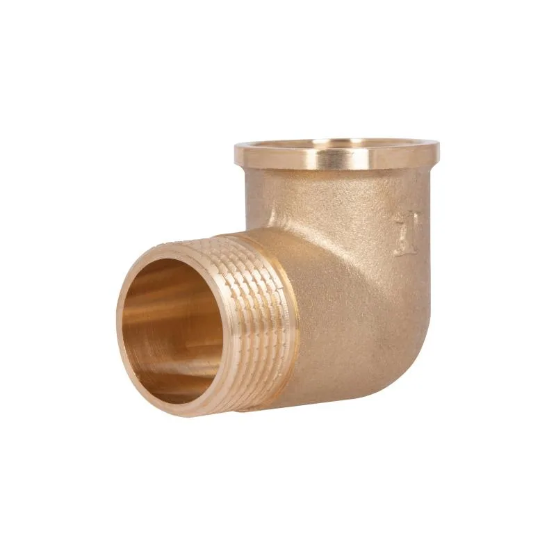 Куточок рівнопрохідний 1"x1" латунний Thermo Alliance SD42025