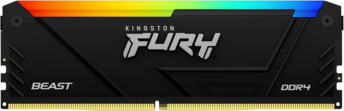 Пам'ять ПК Kingston DDR4 8GB 3200MHz RGB чорна KF432C16BB2A/8WP