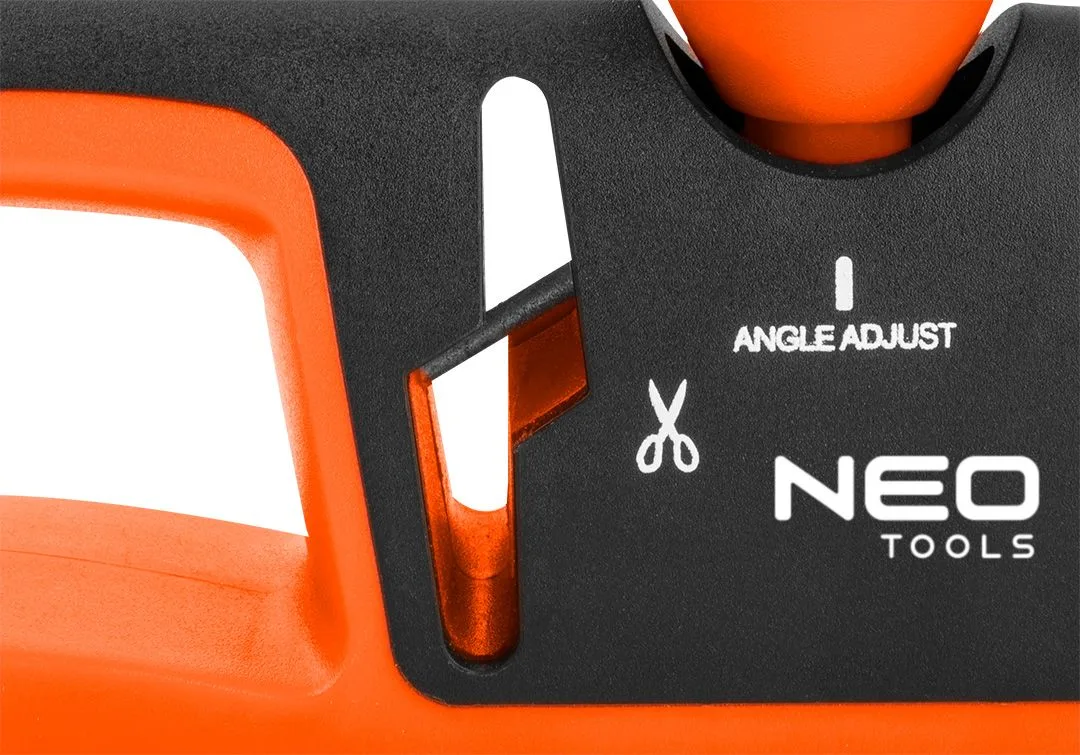 Точильний пристрій для ножів та ножиць Neo Tools, 77х290х47мм, 3 стадії заточування, алмазна, карбід вольфраму та керамічна обробк