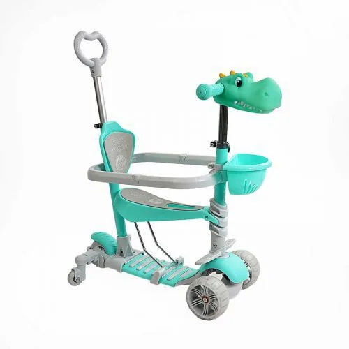 Самокат 5в1 Best Scooter с дополнительными колесами.