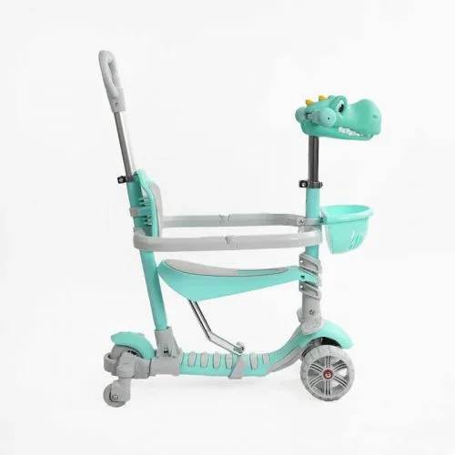 Самокат 5в1 Best Scooter с дополнительными колесами.