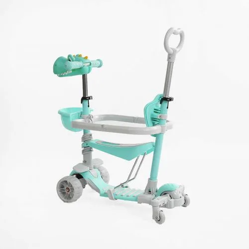 Самокат 5в1 Best Scooter с дополнительными колесами.