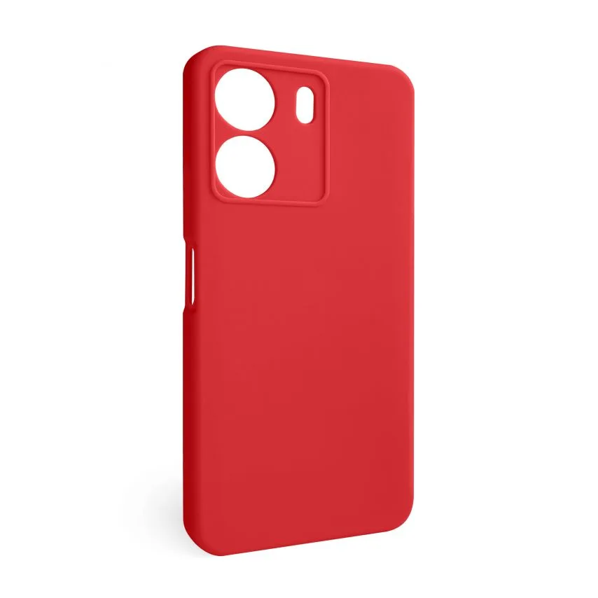 Чохол силіконовий червоний для Xiaomi Redmi 13C 4G накладка закритий низ