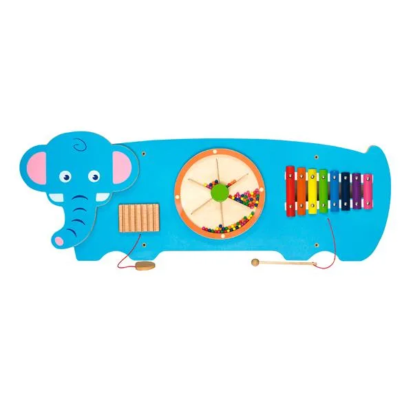 Бізіборд Viga Toys дерев'яний 91х32х4,6 см блакитний