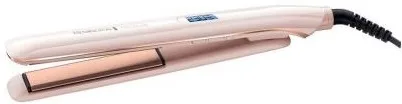 Випрямляч волосся Remington ProLuxe, 52 Вт, 10 температурних режимів, 150-230°C, дисплей, керамічне покриття, рожево-золотий.