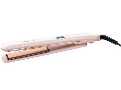 Випрямляч волосся Remington ProLuxe, 52 Вт, 10 температурних режимів, 150-230°C, дисплей, керамічне покриття, рожево-золотий.