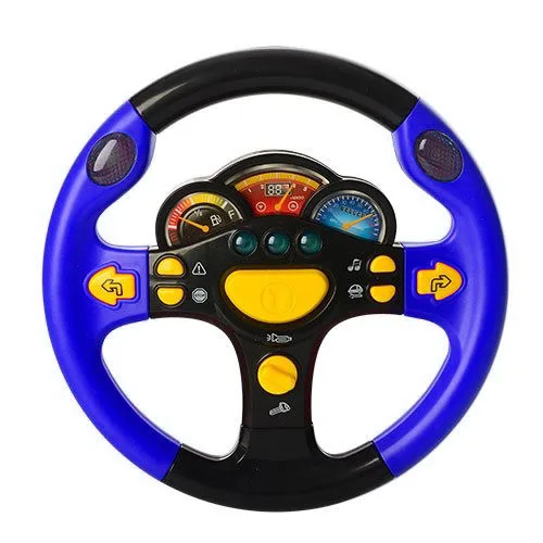 Дитячий автотренажер Play Smart музичний пластик з ключем запалювання синій