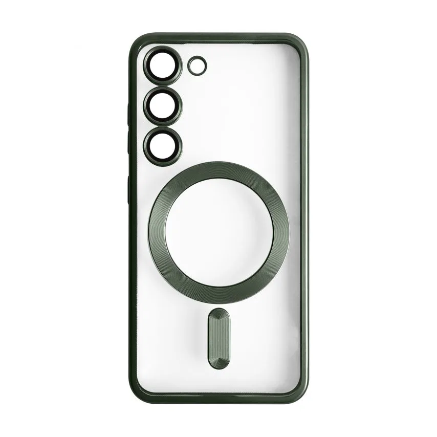 Чохол MagSafe для Samsung S23/S911 пластик силікон зелений